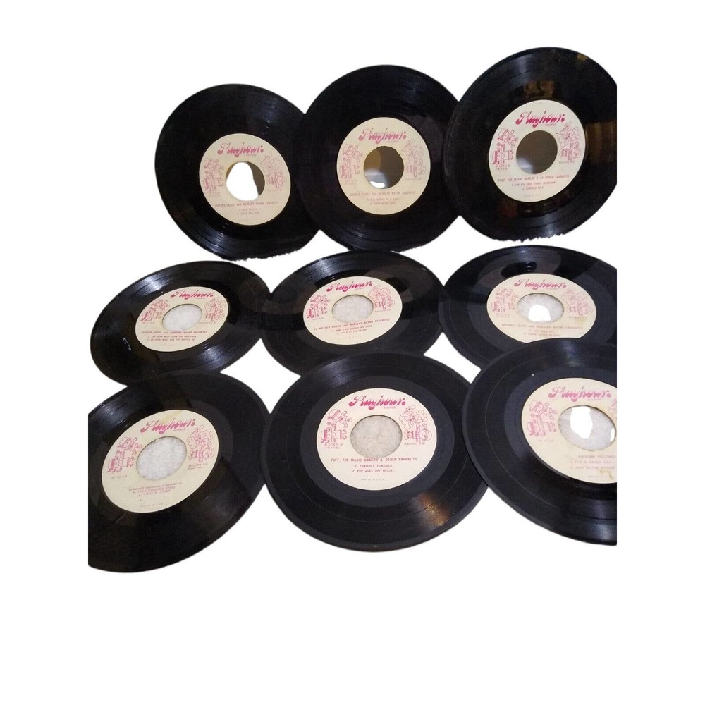 Vintage Mix Lot Of Mother Goose Playhouse RCA Record 9